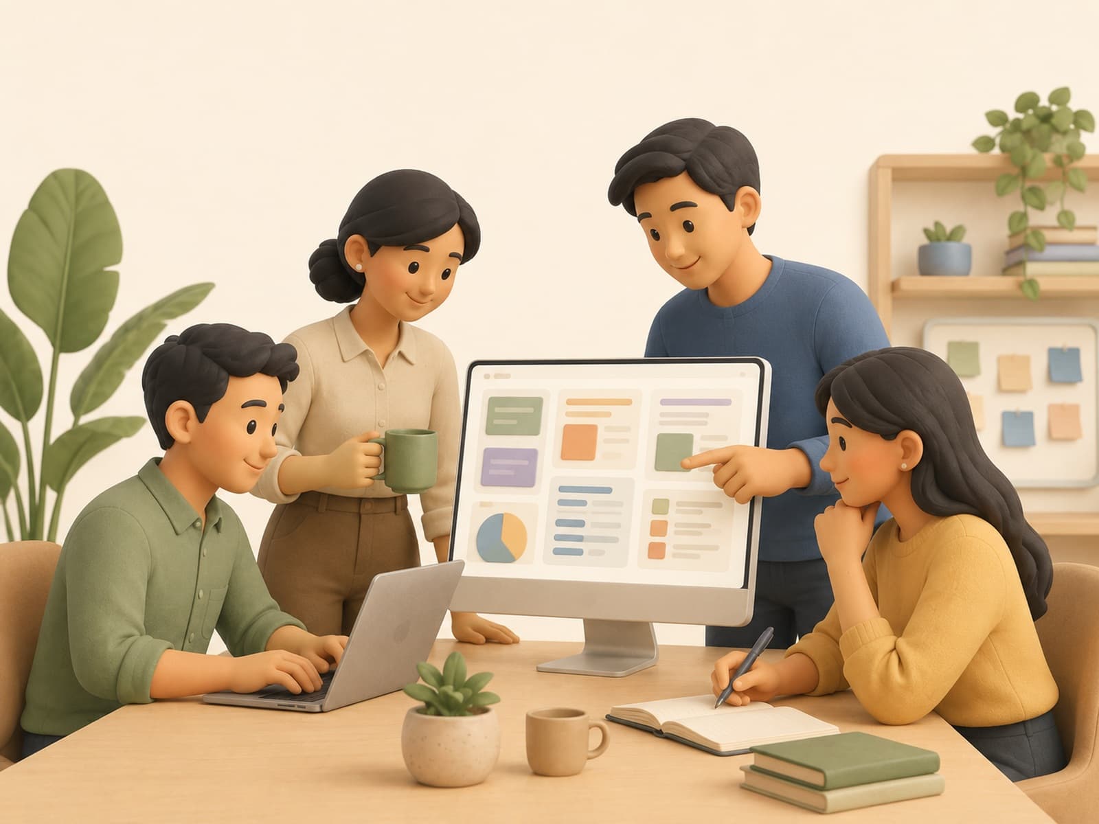 Ilustrasi Internal Team