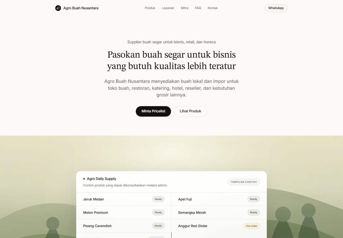 Preview Agro Buah B2B Supplier, company-profile untuk Agriculture, B2B Supplier.
