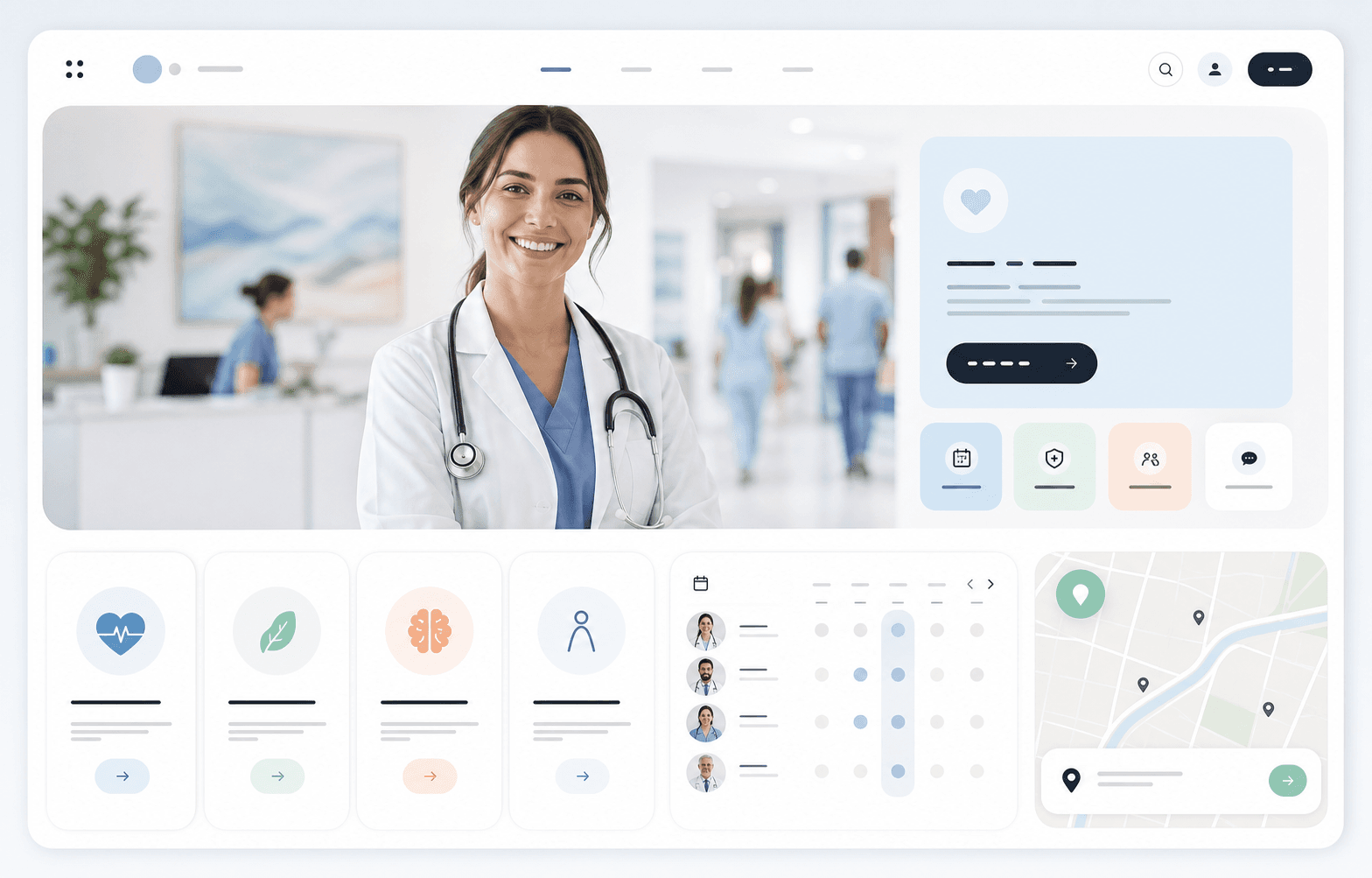 Preview Clinic Trust Website, company-profile untuk Clinic.