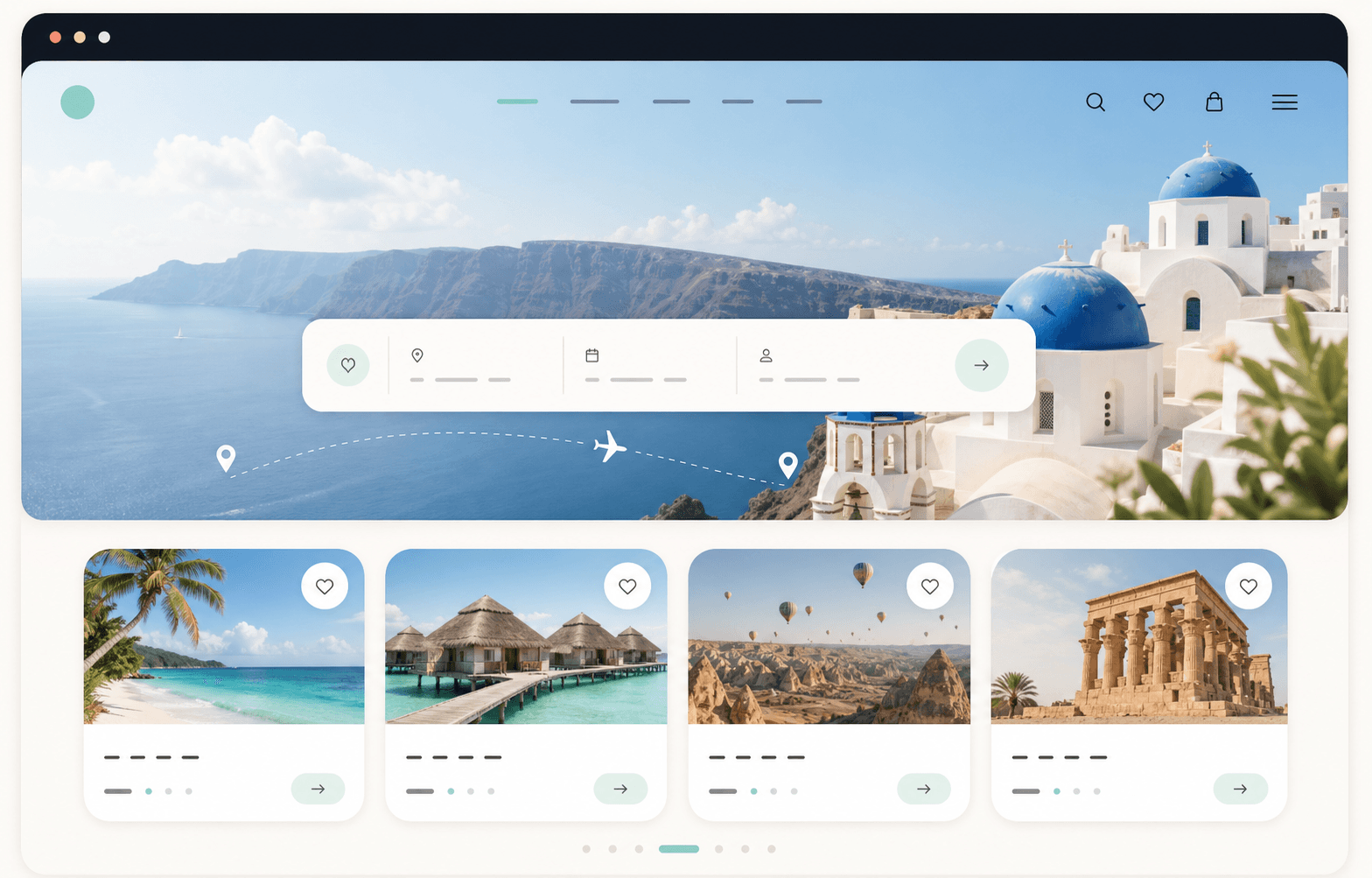 Preview Modern Travel Website, landing-page untuk Travel.